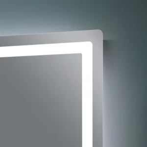 LED Mirror Minimalist Hotel Wall-Mounted Bathroom Vanity with Double Sinks and Drawers