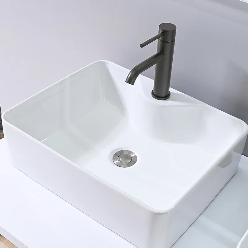 Wash Basin Minimalist Hotel Wall-Mounted Bathroom Vanity with Double Sinks and Drawers