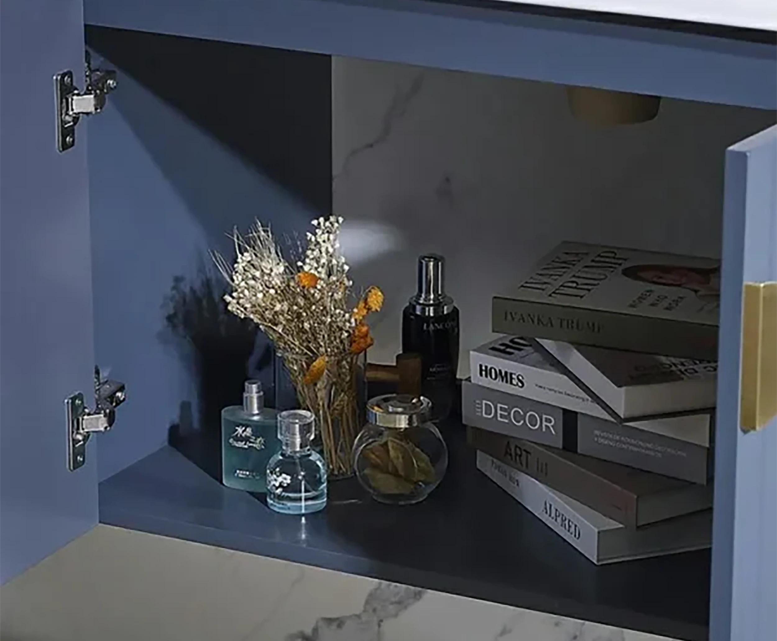 Functional Storage Designer Modern Wall-Mounted Oak Bathroom Vanity