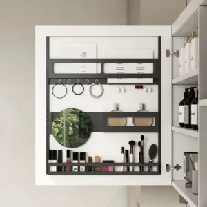 Modern LED Bathroom Vanity Set with Ceramic Sink - Wall-Mounted Storage Solution, Mirror Cabinet with Extra Large Storage Space