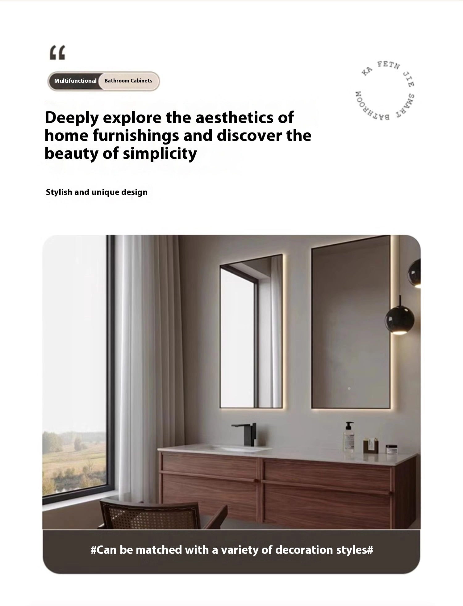 Design Versatility: - Fits multiple décor styles - Contemporary aesthetic - Minimalist appeal - Timeless design - Universal compatibility