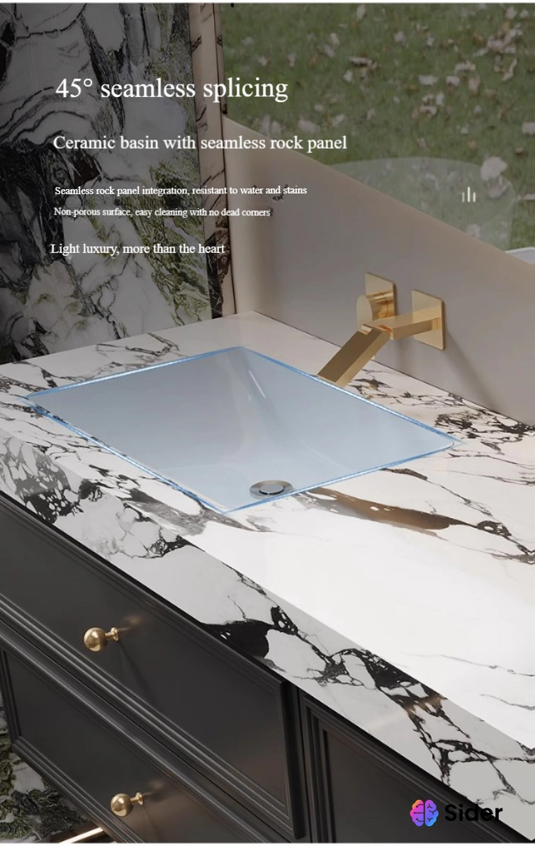 Rock Slab Technology: - 1300°C high-temperature firing - 50,000+ pressure test certified - Mohs hardness: Level O - Seamless basin integration - 14mm basin depth - Stain and water-resistant
