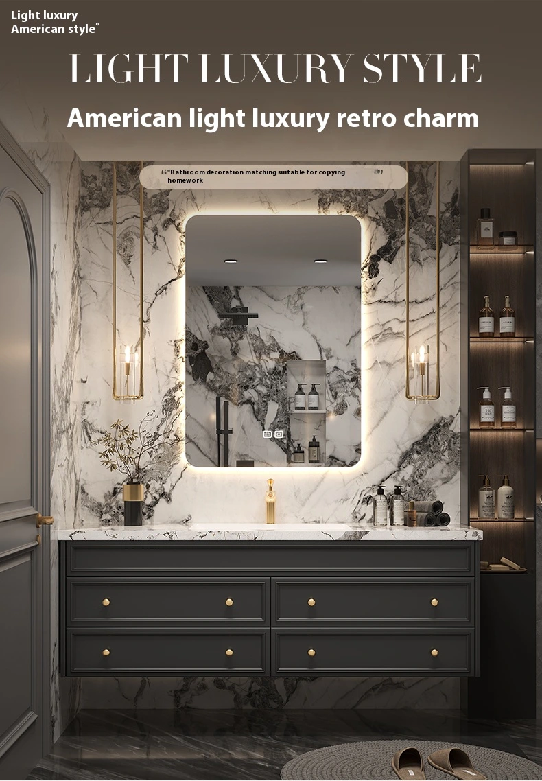 American retro bathroom cabinet, creating a classic design