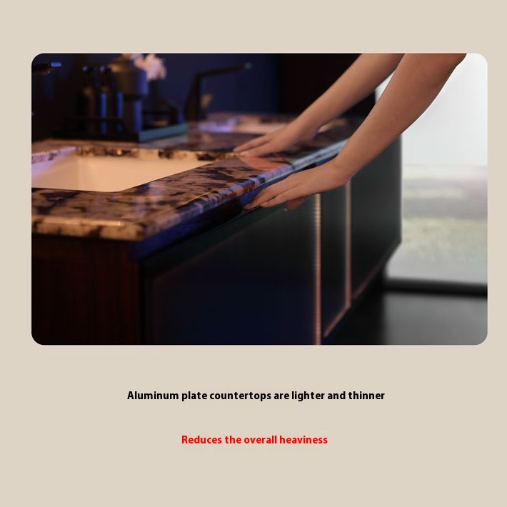 Countertop & Basin: - Premium stone surface - Model F156H above-counter basin - Glass basin construction - Wall-mounted faucet compatible - 5x5 beveled edges - Seamless design