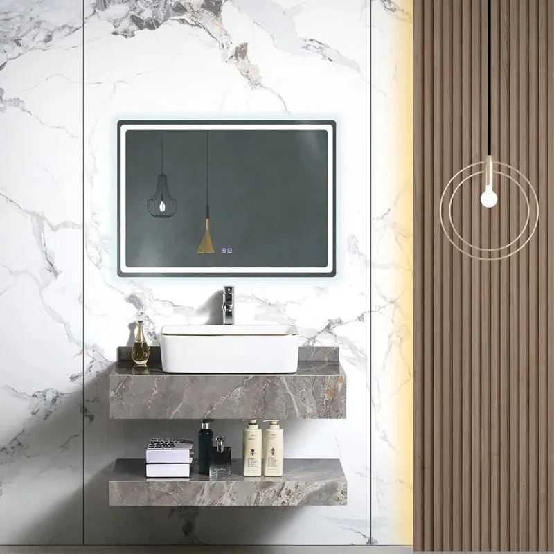 Open Shelf: Easy-access storage for towels and baskets. Airy Design: Creates a light, open feeling in the bathroom. Easy Organization: Helps separate daily essentials from hidden storage areas.
