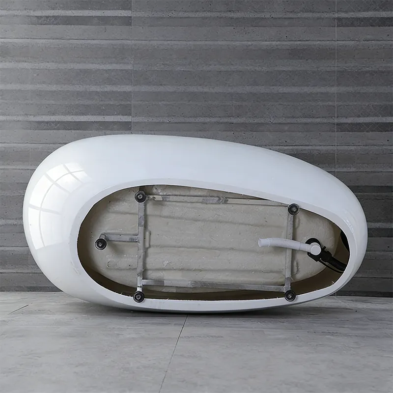 OMQ-91725 Freestanding Acrylic Bath Tub Spacious Interior Comfort Curve Backrest for Full-Body Relaxation 5 OMQ-91725 Freestanding Acrylic Bath Tub Spacious Interior Comfort Curve Backrest for Full-Body Relaxation 5