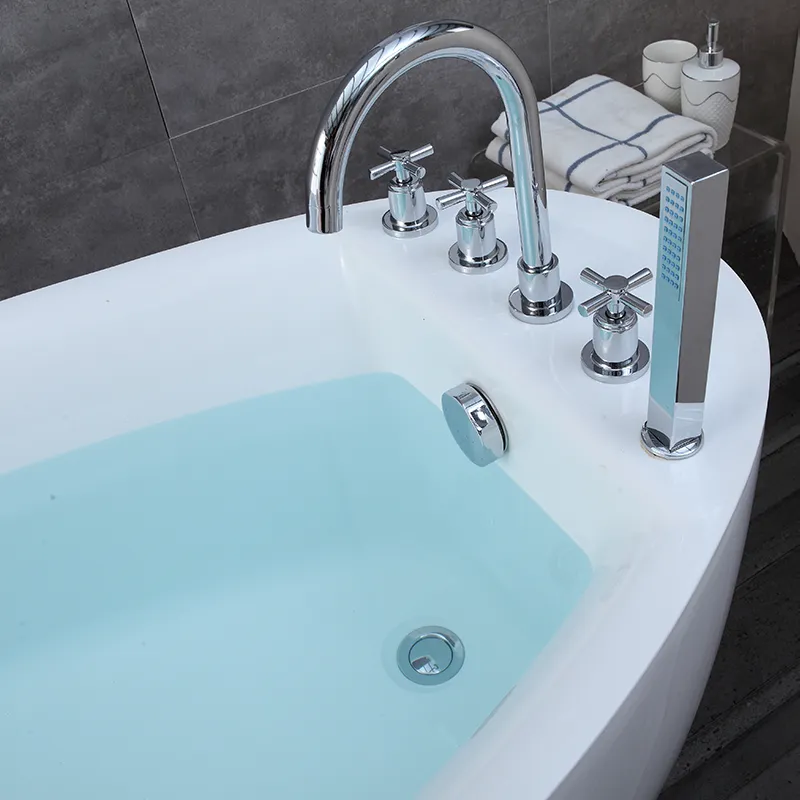 OMQ-9171B Acrylic Freestanding Bathtub Deep Soaking Bathtub for Luxury Bathroom Suites 4 OMQ-9171B Acrylic Freestanding Bathtub Deep Soaking Bathtub for Luxury Bathroom Suites 4