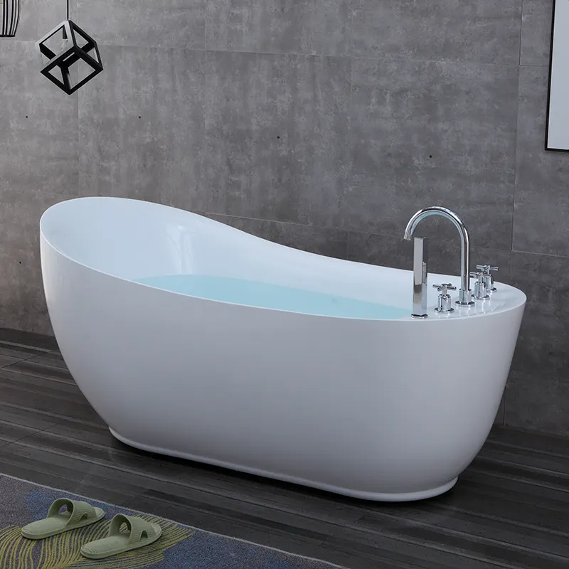 OMQ-9171B Acrylic Freestanding Bathtub Deep Soaking Bathtub for Luxury Bathroom Suites 2 OMQ-9171B Acrylic Freestanding Bathtub Deep Soaking Bathtub for Luxury Bathroom Suites 2