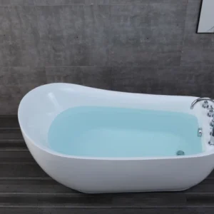 Acrylic OMQ-9171B Acrylic Freestanding Bathtub Deep Soaking Bathtub for Luxury Bathroom Suites