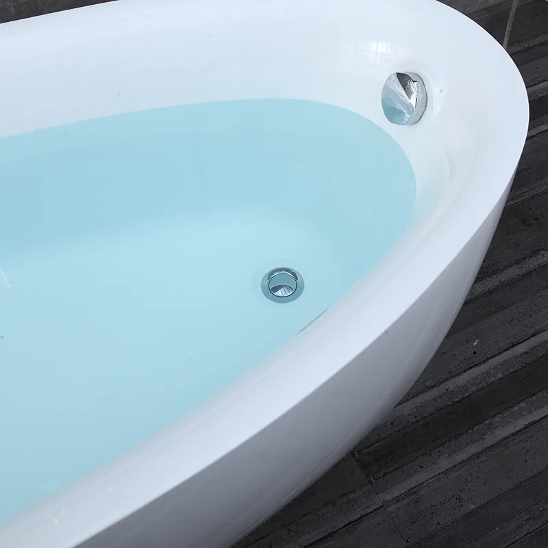 OMQ-91725 Freestanding Acrylic Bath Tub Spacious Interior Comfort Curve Backrest for Full-Body Relaxation 2 OMQ-91725 Freestanding Acrylic Bath Tub Spacious Interior Comfort Curve Backrest for Full-Body Relaxation 2