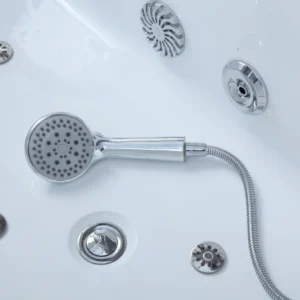 Inner OMQ-91760 Freestanding Massage Bathtub Elegant Design with Powerful Jet System and Anti Slip Base
