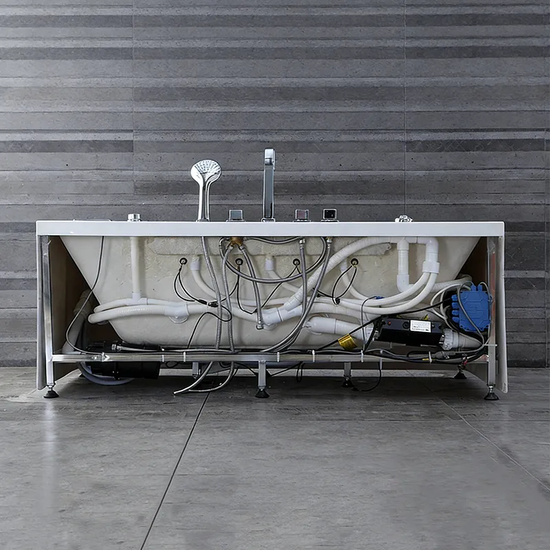 OMQ-91760 Freestanding Massage Bathtub Elegant Design with Powerful Jet System and Anti Slip Base 1 OMQ-91760 Freestanding Massage Bathtub Elegant Design with Powerful Jet System and Anti Slip Base 1