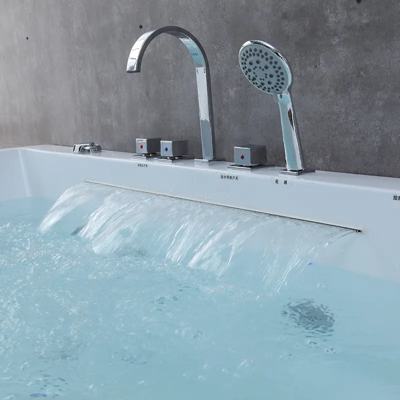 OMQ-91760 Freestanding Massage Bathtub Elegant Design with Powerful Jet System and Anti Slip Base 3 OMQ-91760 Freestanding Massage Bathtub Elegant Design with Powerful Jet System and Anti Slip Base 3