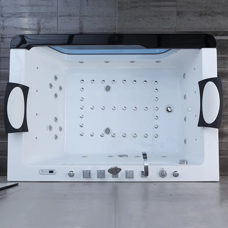 OMQ-91735 Indoor Spa Two-Ended Whirlpool Bathtub with Thermostatic Control Hydro Jets and Built in Ozone Sterilization 4 OMQ-91735 Indoor Spa Two-Ended Whirlpool Bathtub with Thermostatic Control Hydro Jets and Built in Ozone Sterilization 4