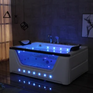 Blue Light OMQ-91735 Indoor Spa Whirlpool Bathtub with Thermostatic Control Hydro Jets and Built in Ozone Sterilization