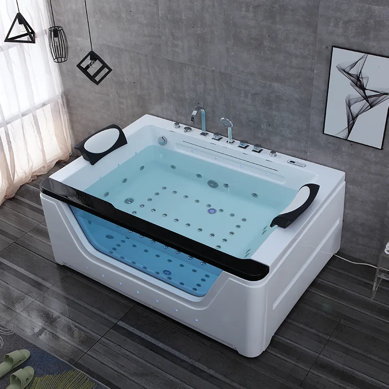 OMQ-91735 Indoor Spa Two-Ended Whirlpool Bathtub with Thermostatic Control Hydro Jets and Built in Ozone Sterilization 2 OMQ-91735 Indoor Spa Two-Ended Whirlpool Bathtub with Thermostatic Control Hydro Jets and Built in Ozone Sterilization 2