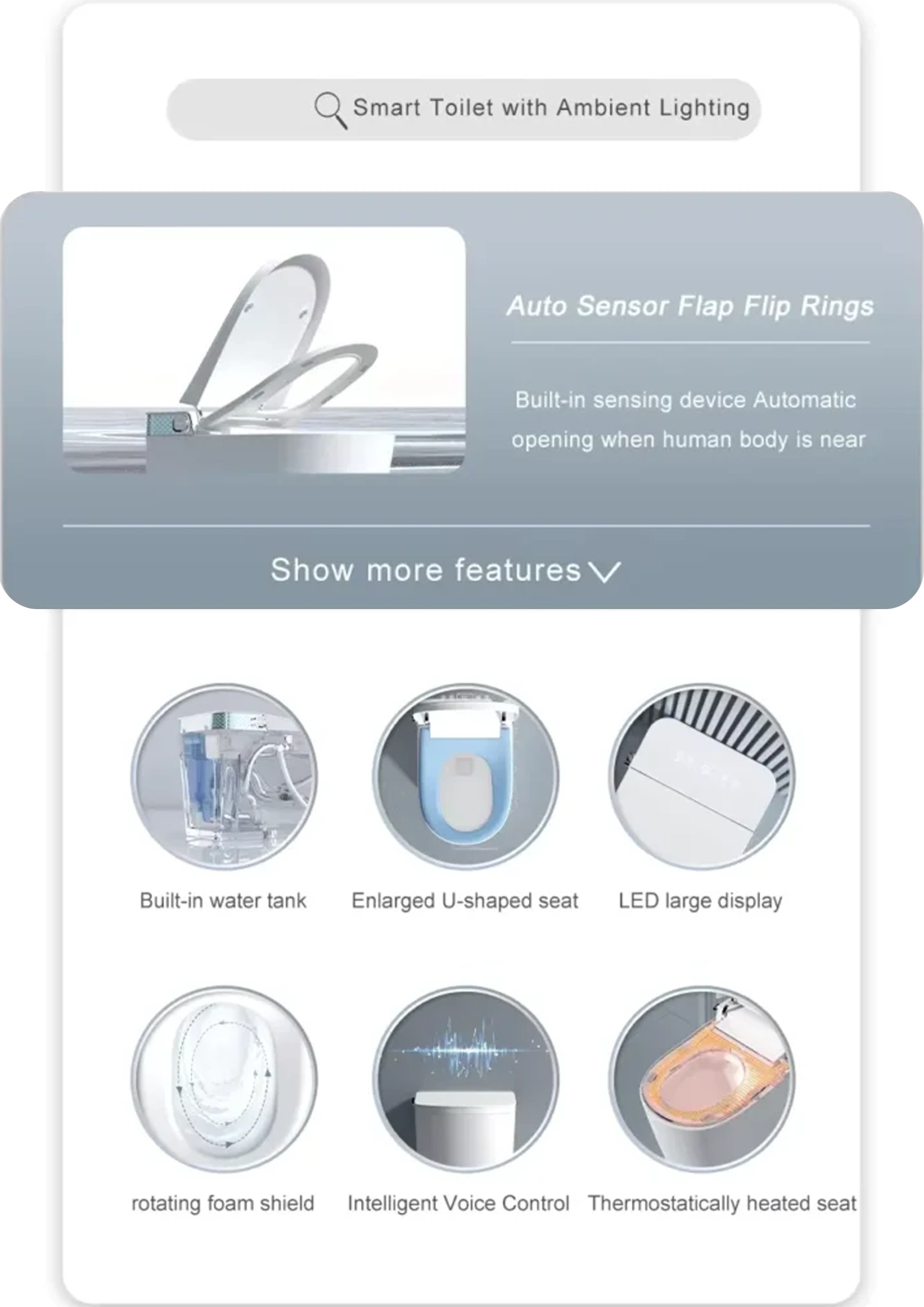 093 Modern Tankless Smart Bidet Toilet for Hotels and Residential Projects 1