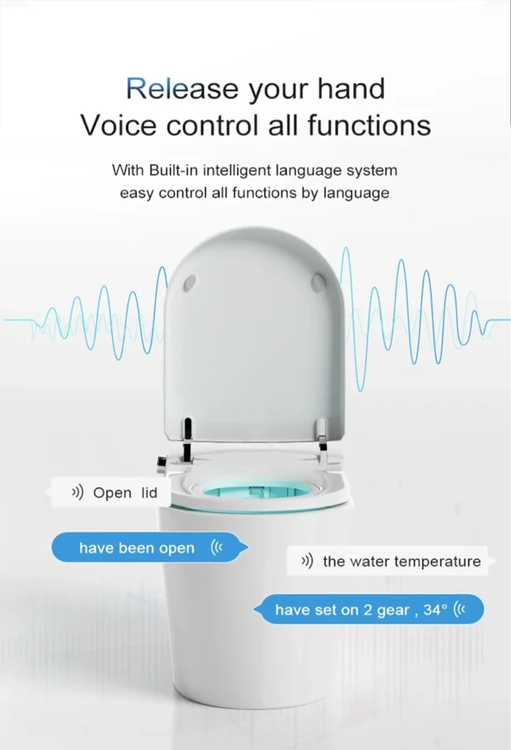 T4P Tankless Smart Toilet Automatic Flush System Heated Bidet LED Screen for Bathroom Project 1