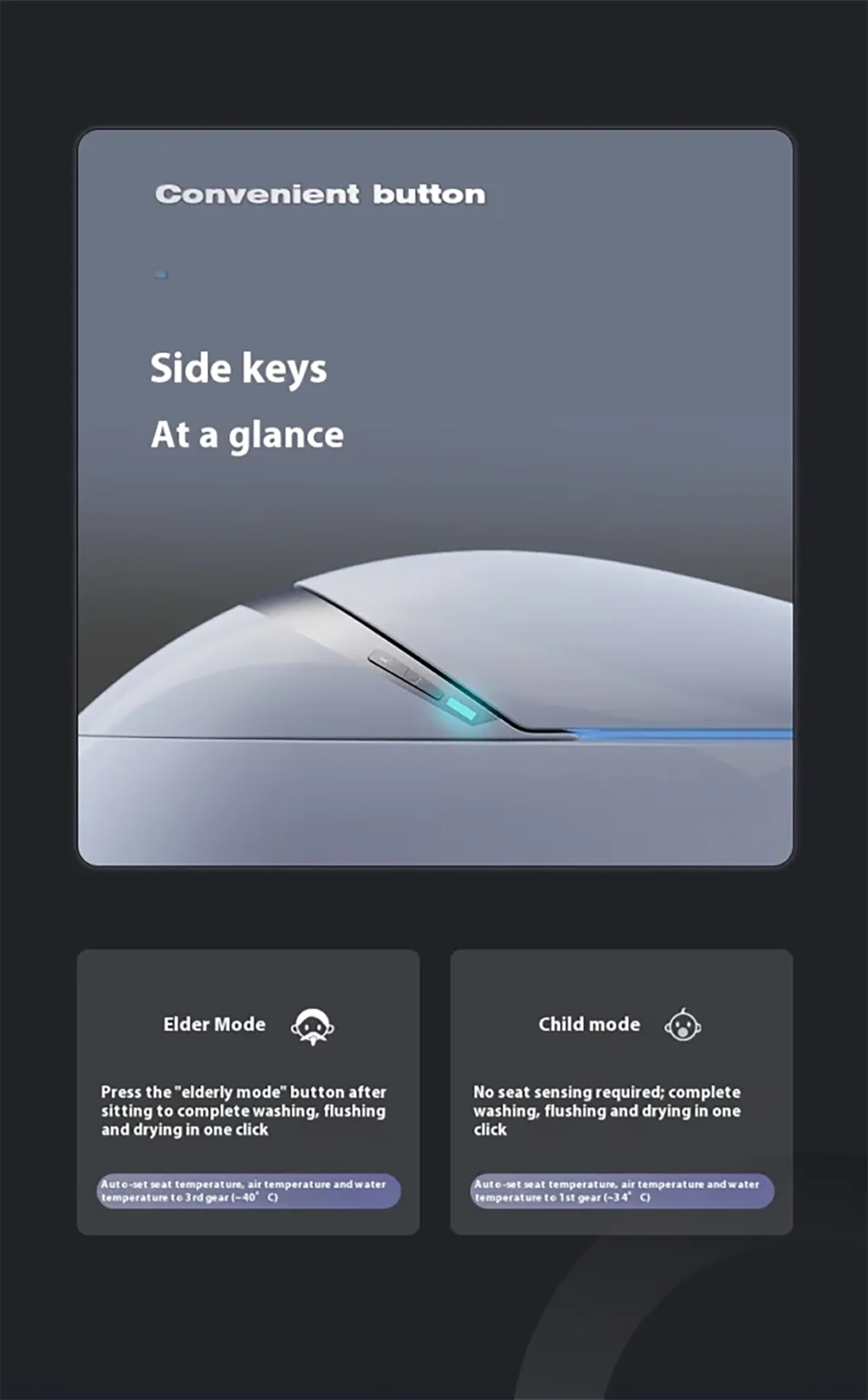 ZN-0973 Smart Toilet with Built-In Pressure Tank & Multi-Mode Comfort System 1