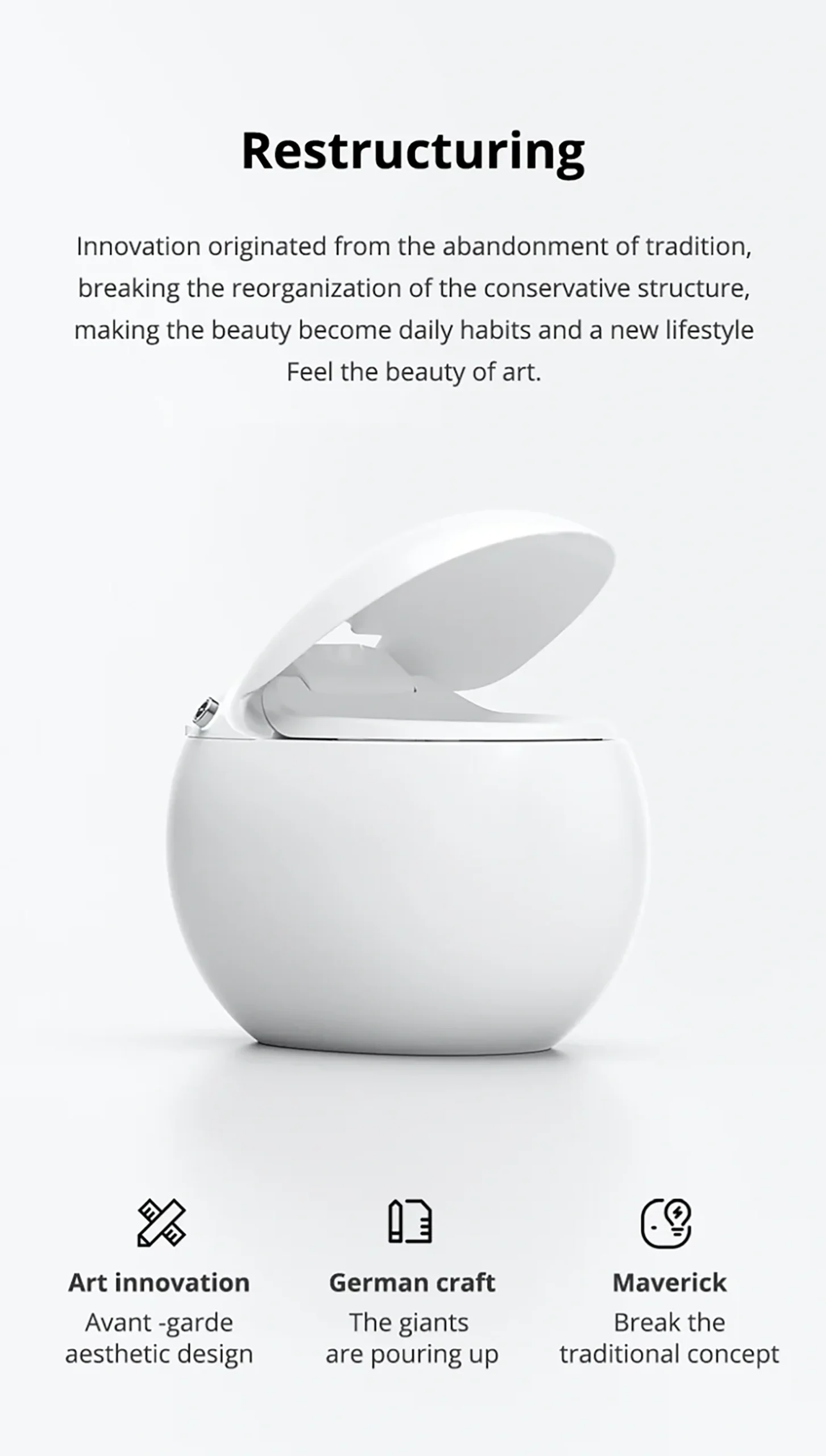 K9-D Smart Automatic Toilet - Luxury Intelligent Floor-Mounted Water Closet with Self-Lifting Lid Date Sheet 1