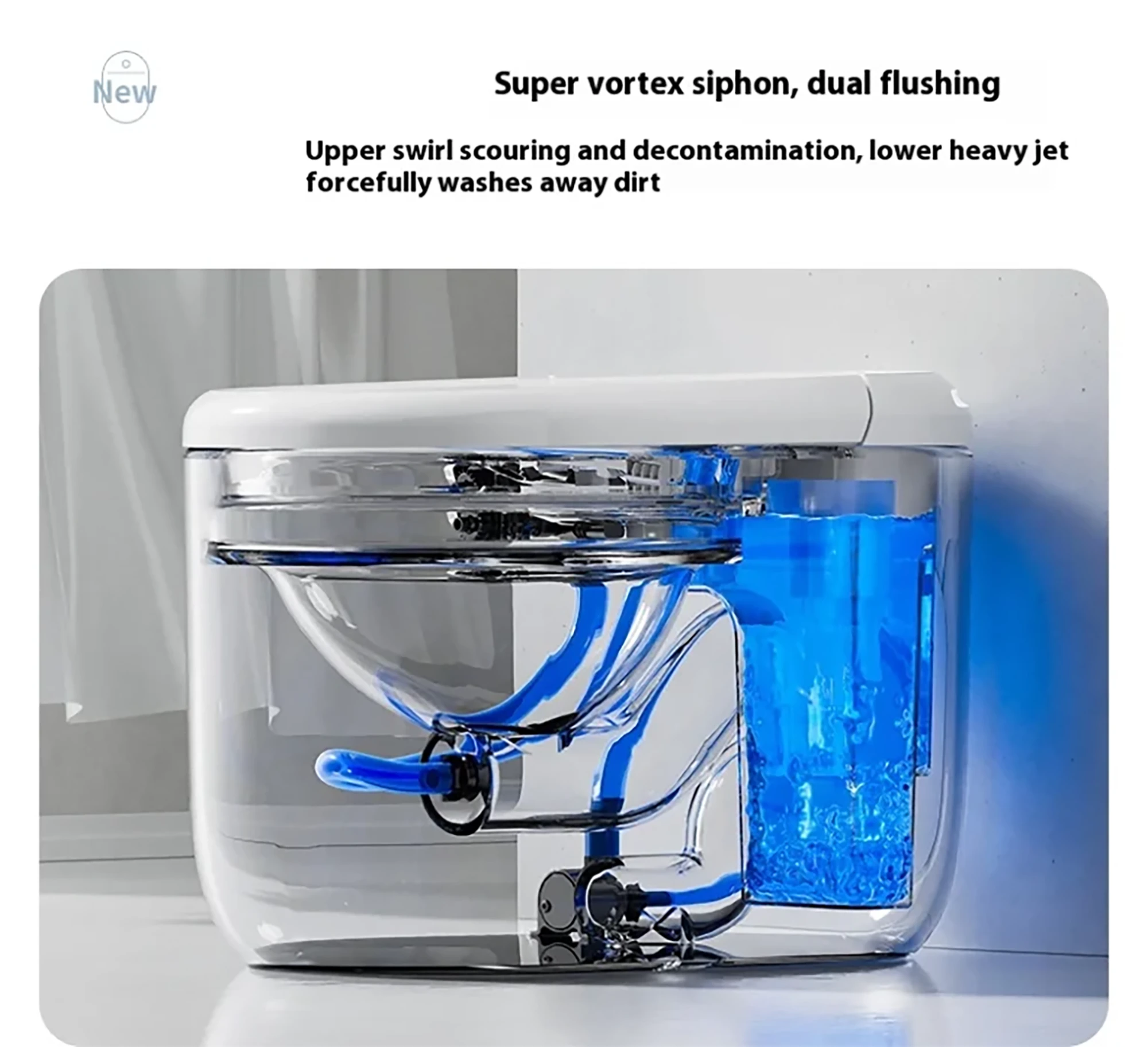 805 Smart Luxury Electronic Bidet Toilet - UV Sterilization, Instant Heating, Auto Flush 2