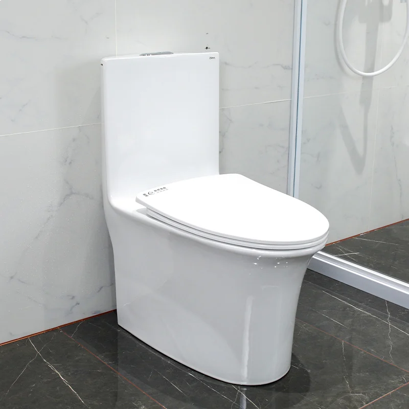 WP-8612 Chic White Bathroom Toilet Dual-Flush System Soft-Close Cover