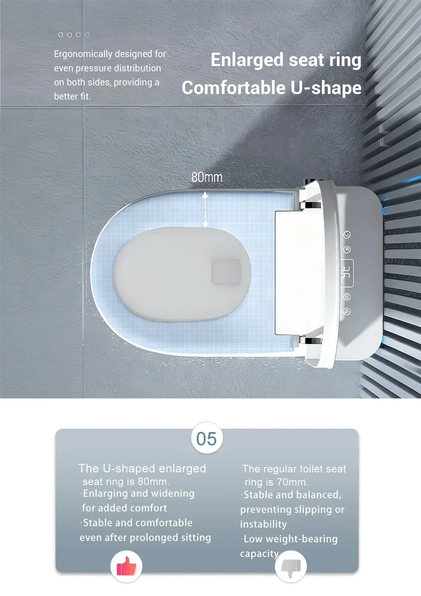 093 Modern Tankless Smart Bidet Toilet for Hotels and Residential Projects 2