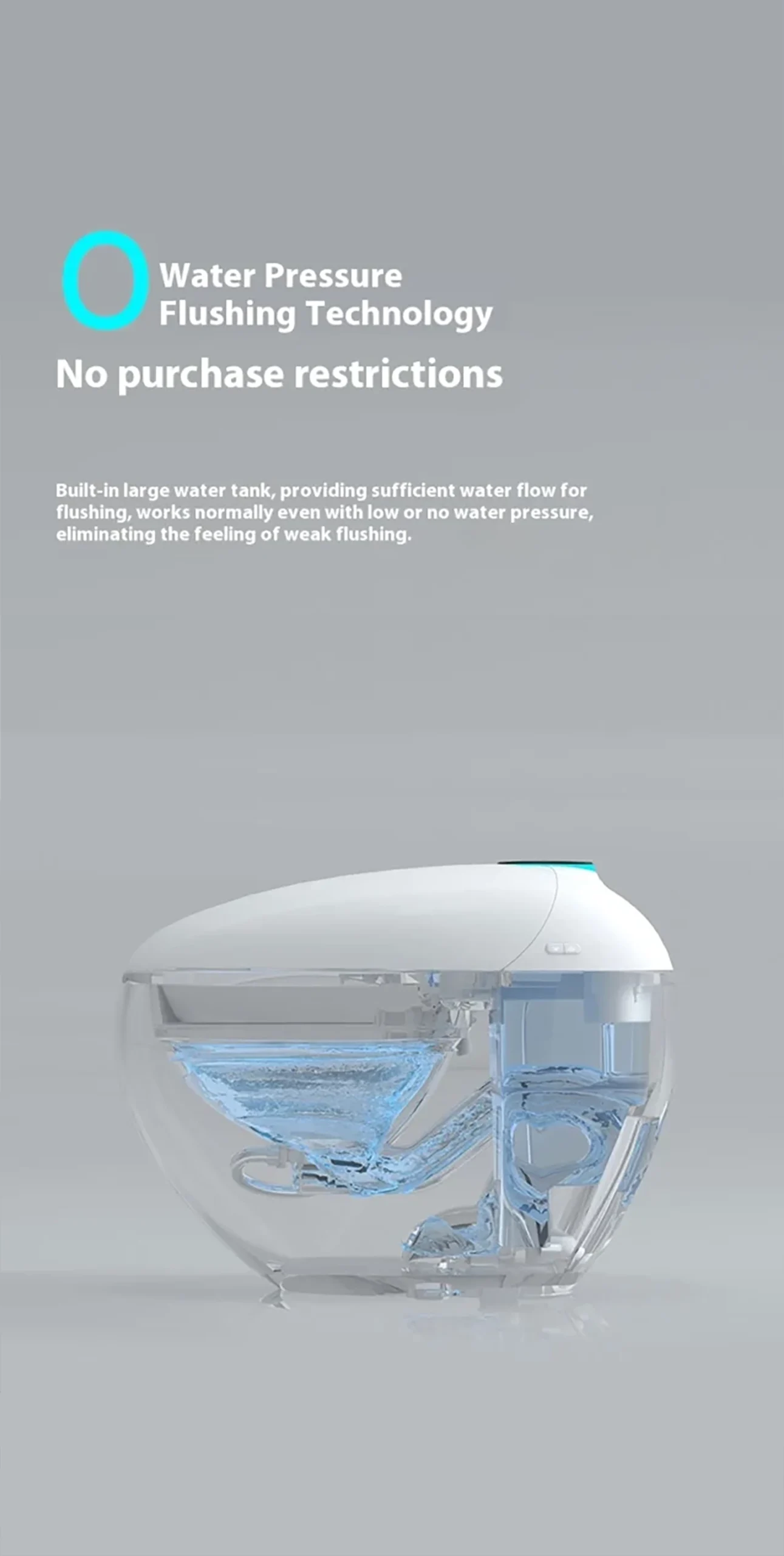 801 Full-Feature Smart Toilet with Dual-User Memory & RF Remote 2