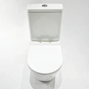 WP-8057 Polished White Two-Piece Washdown Bathroom Toilet, Easy to Maintain