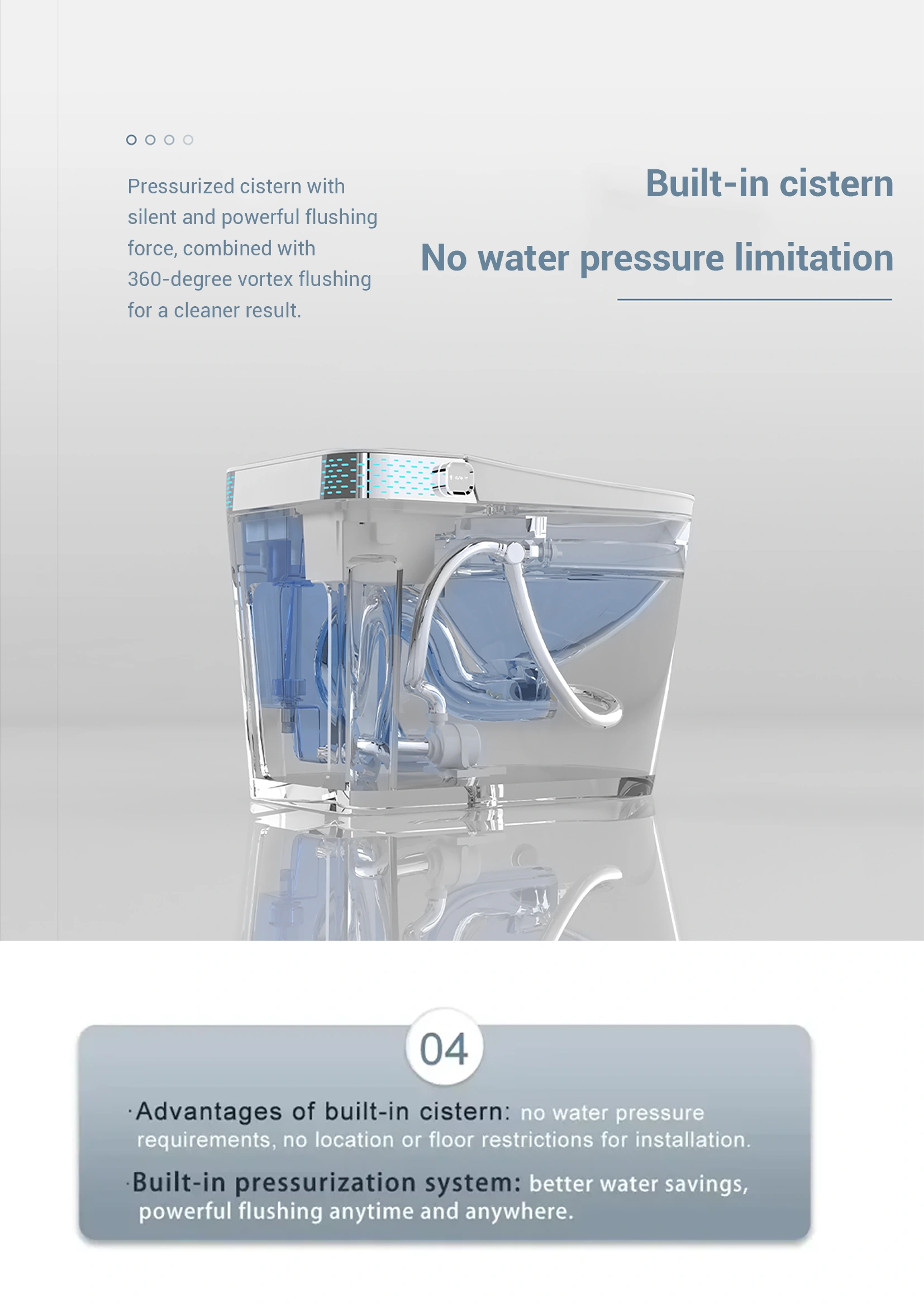 093 Modern Tankless Smart Bidet Toilet for Hotels and Residential Projects 3