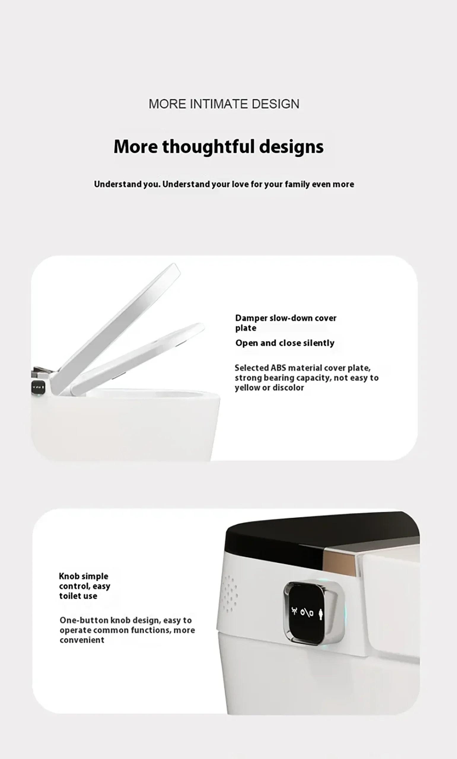 209 Smart Ceramic Toilet with Remote Control & Dual Waterway Design 3