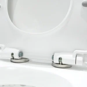 WP-8612 Chic White Bathroom Toilet with Dual Flush System - Silent Opening