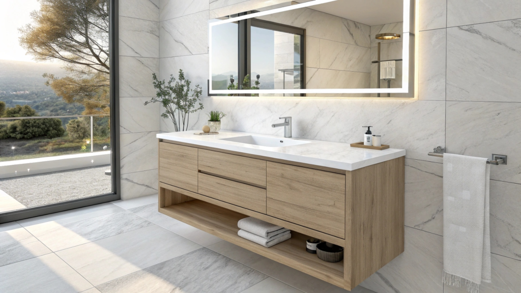 How much do different bathroom vanity sizes cost for wholesale?