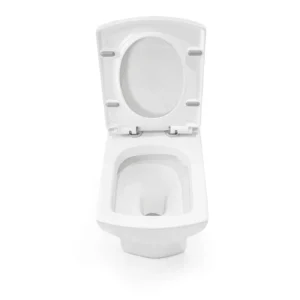 WP-0067A Bathroom floor-standing toilet with slow-down seat and dual flush system, ceramic glaze