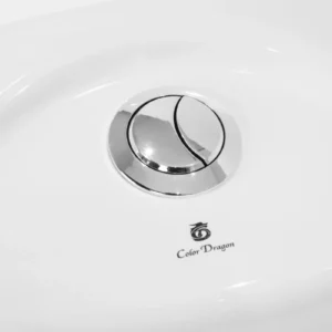 Button WP-H736 Ceramic Bathroom Washdown Toilet Comfort Height Bidet Seat Siphonic Flush System