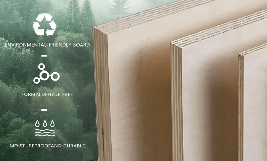 Marine-grade plywood is the best compromise, offering a wood substrate with improved water tolerance and durability.