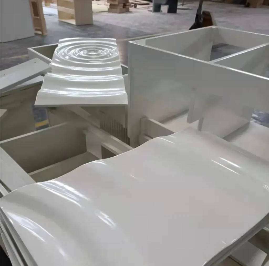 Quartz and sintered stone are the best bathroom countertop materials for bulk projects
