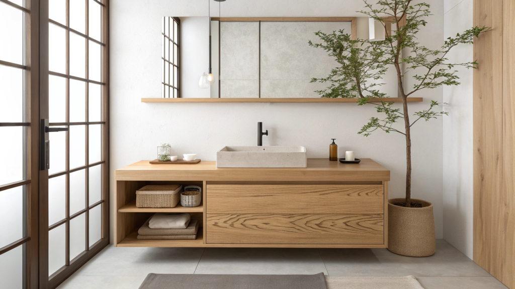 How much do bathroom vanities cost by material for a wholesale purchase?