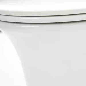 WP-8612 Chic White Bathroom Toilet with Dual Flush System - No Yellowing After Long-term Use