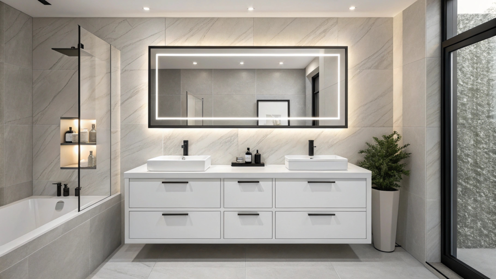 What is the labor cost to replace a bathroom vanity?