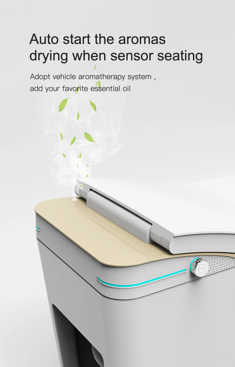 LUXURY FEATURES: โข Vehicle-grade Aromatherapy System โข Continuous Warm Water Supply โข Adjustable Seat Temperature โข Instant Temperature Control