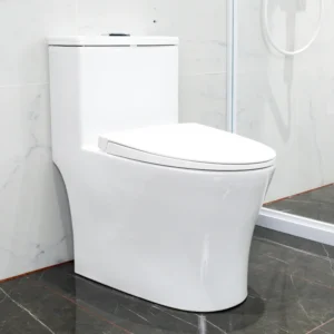 WP-8609 One-Piece Bathroom Toilet Dual-Flush System Comfort Height Bidet Seat