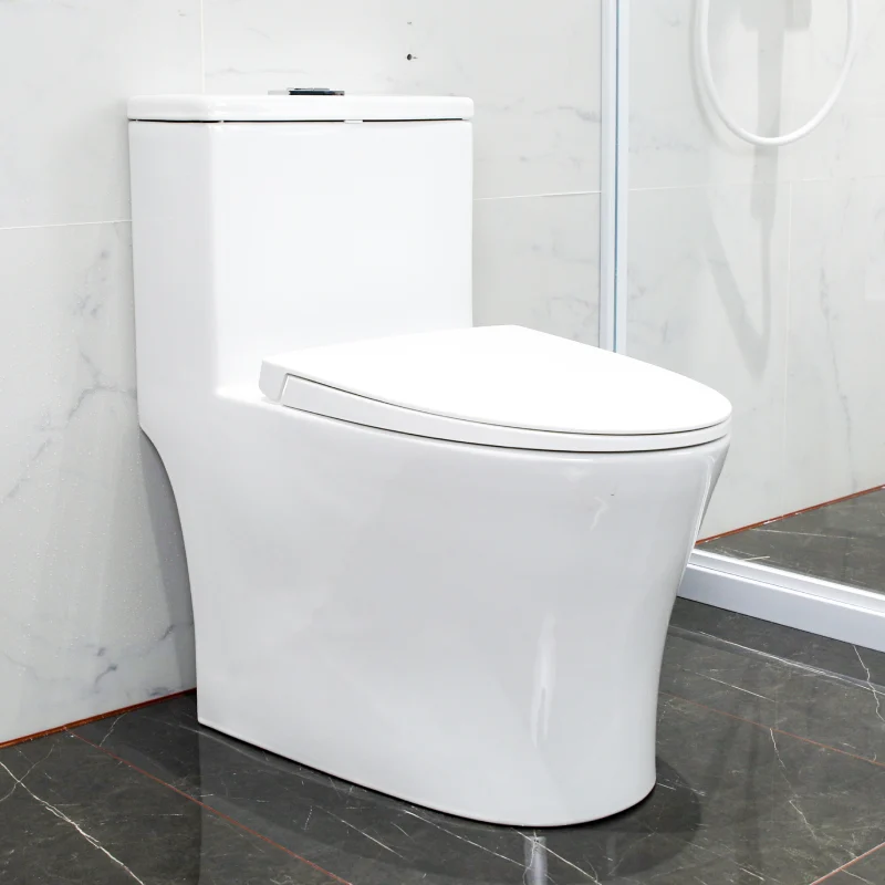 WP-8609 One-Piece Bathroom Toilet Dual-Flush System Comfort Height Bidet Seat