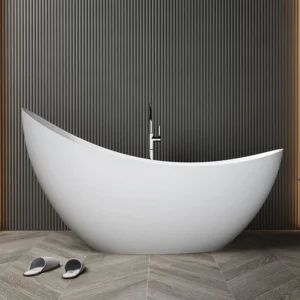 DG801 Durable Acrylic Soaking Tub Non-Slip Bottom Easy Installation for Bathroom Remodels