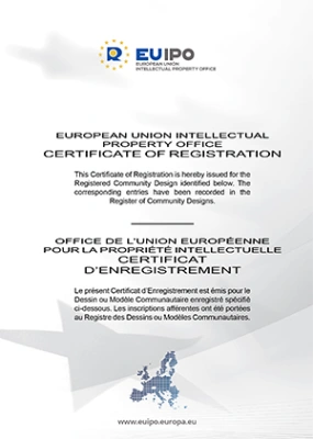 EU Appearance Patent Certificate