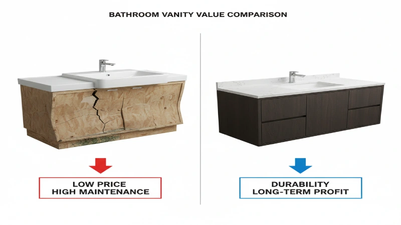 custom bathroom vanity material value comparison