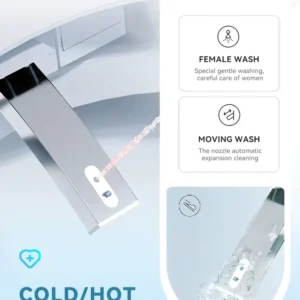 Wash 090 Smart Toilet with Remote Control, Heated Seat, and Night Light Function