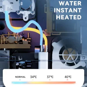 Instant Heating 090 Smart Toilet with Remote Control, Heated Seat, and Night Light Function