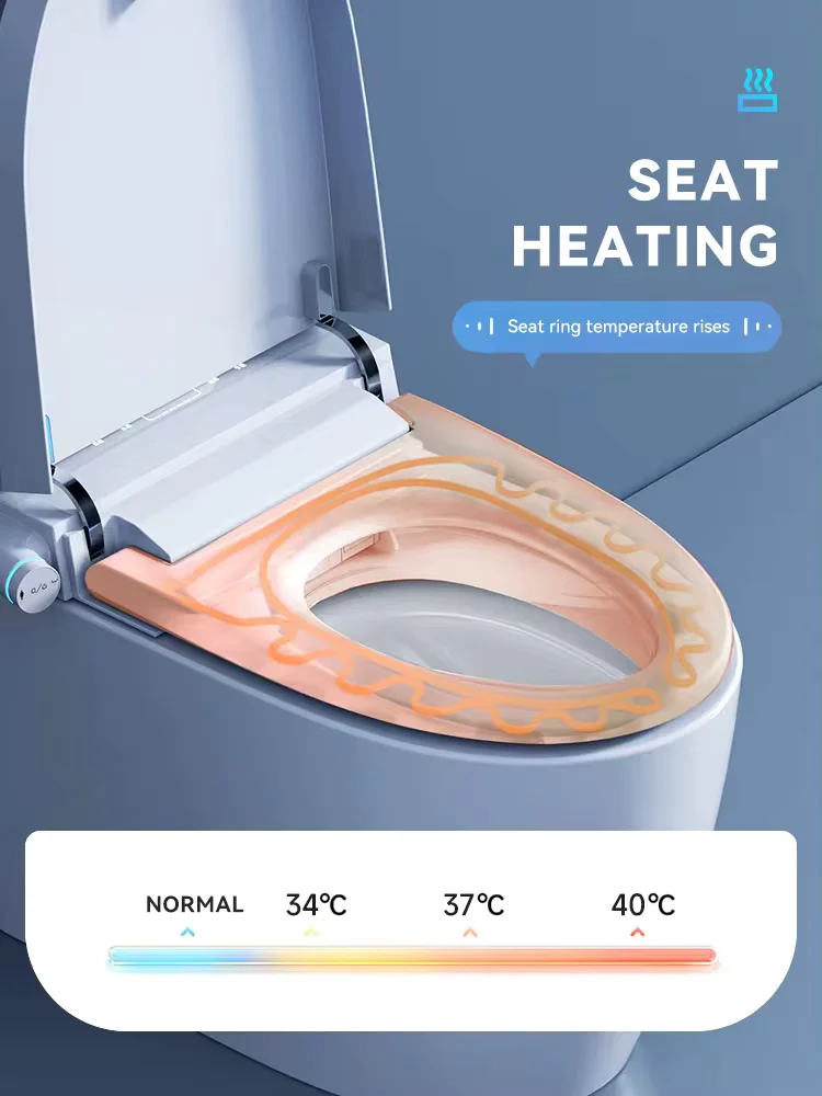 Detail 3 090 Smart Toilet with Remote Control, Heated Seat, and Night Light Function