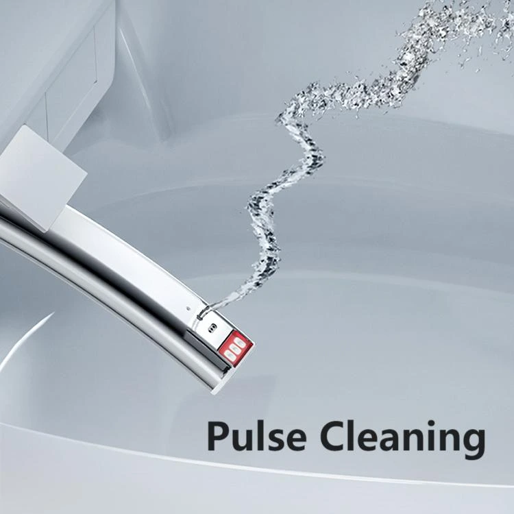 Pulse Cleaning 051 Luxury Smart Toilet with Auto Lid Open Close Air Dryer Intelligent Sterilization for Bathroom Projects